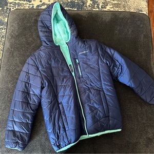 Navy Blue Eddie Bauer Reversible jacket